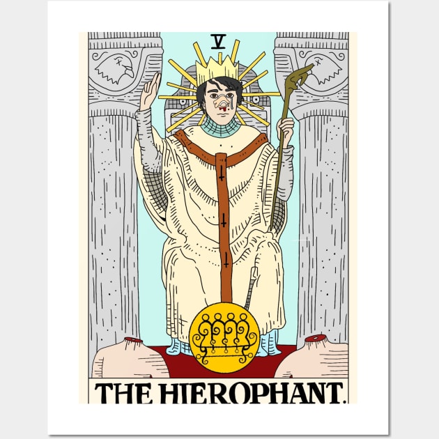 Horror Arcana - The Hierophant Wall Art by pinxtizzle